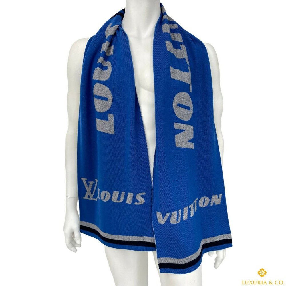 New Authentic Louis Vuitton 100% Wool LV Forward Scarf M73418 - Picture 1 of 12